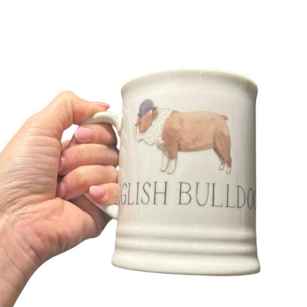Julianna Swaney English Bulldog Ceramic Coffee Tea‎ Mug Best Dog White 12 oz Cup